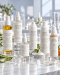 D.E.N. Gentle Renewal Routine: Oil-To-Milk Cleanser, Face Mist, Jelly Serum, Retinol Alternative Serum, Ceramide Night Cream and mineral SPF30
