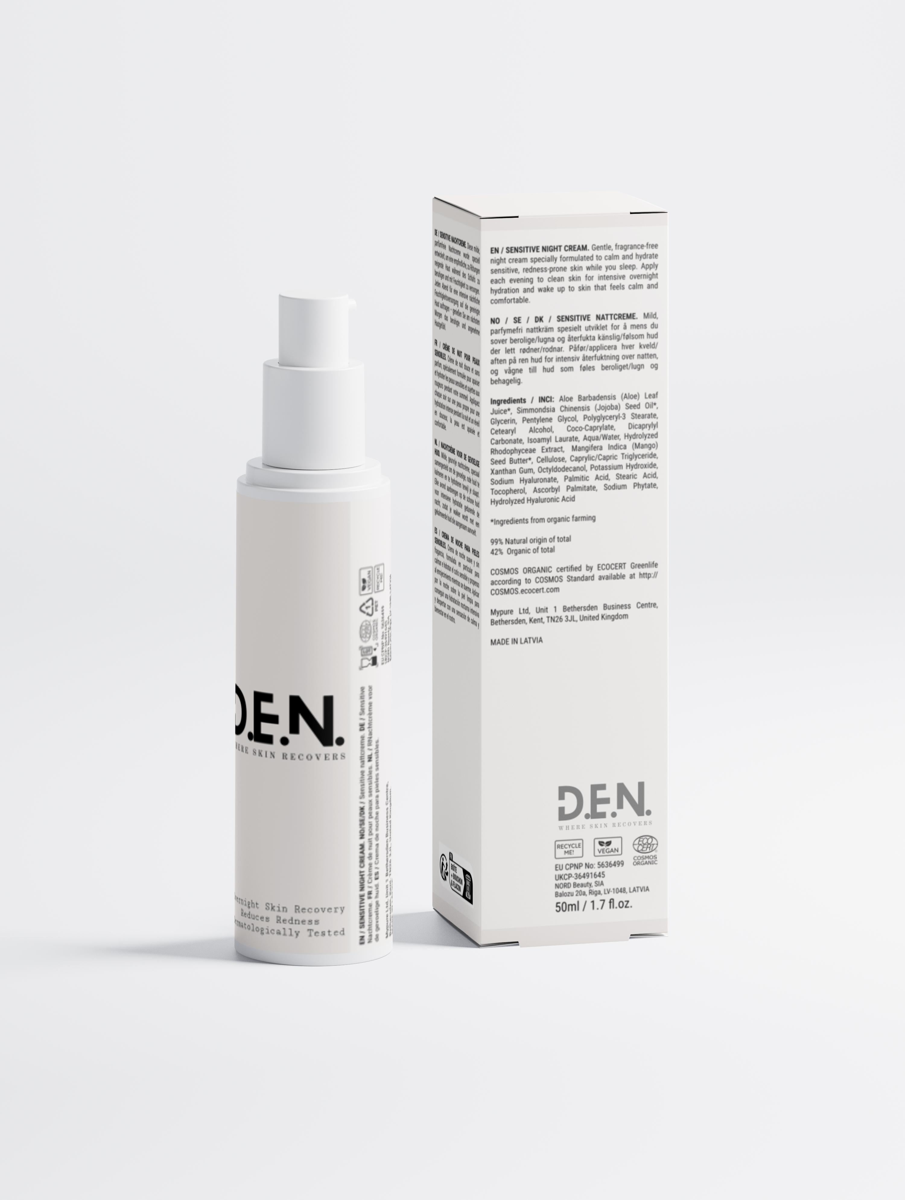 Sensitive Skin Overnight Cream, Fragrance-Free