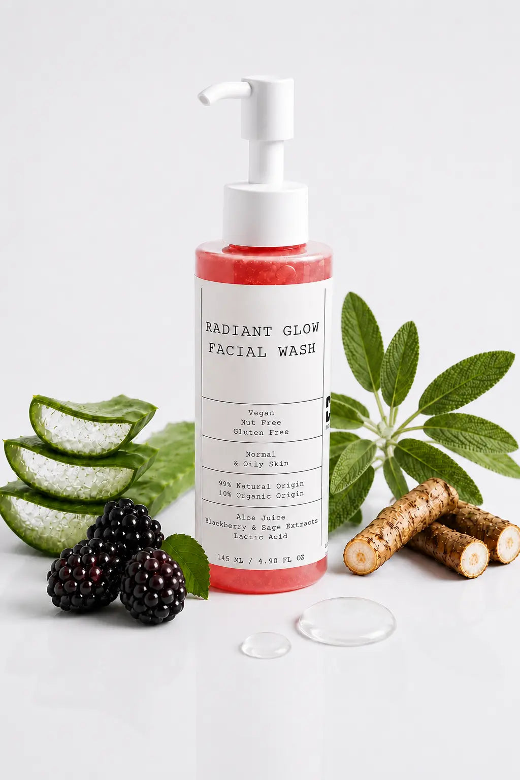 Radiant Glow Facial Wash Selfnamed